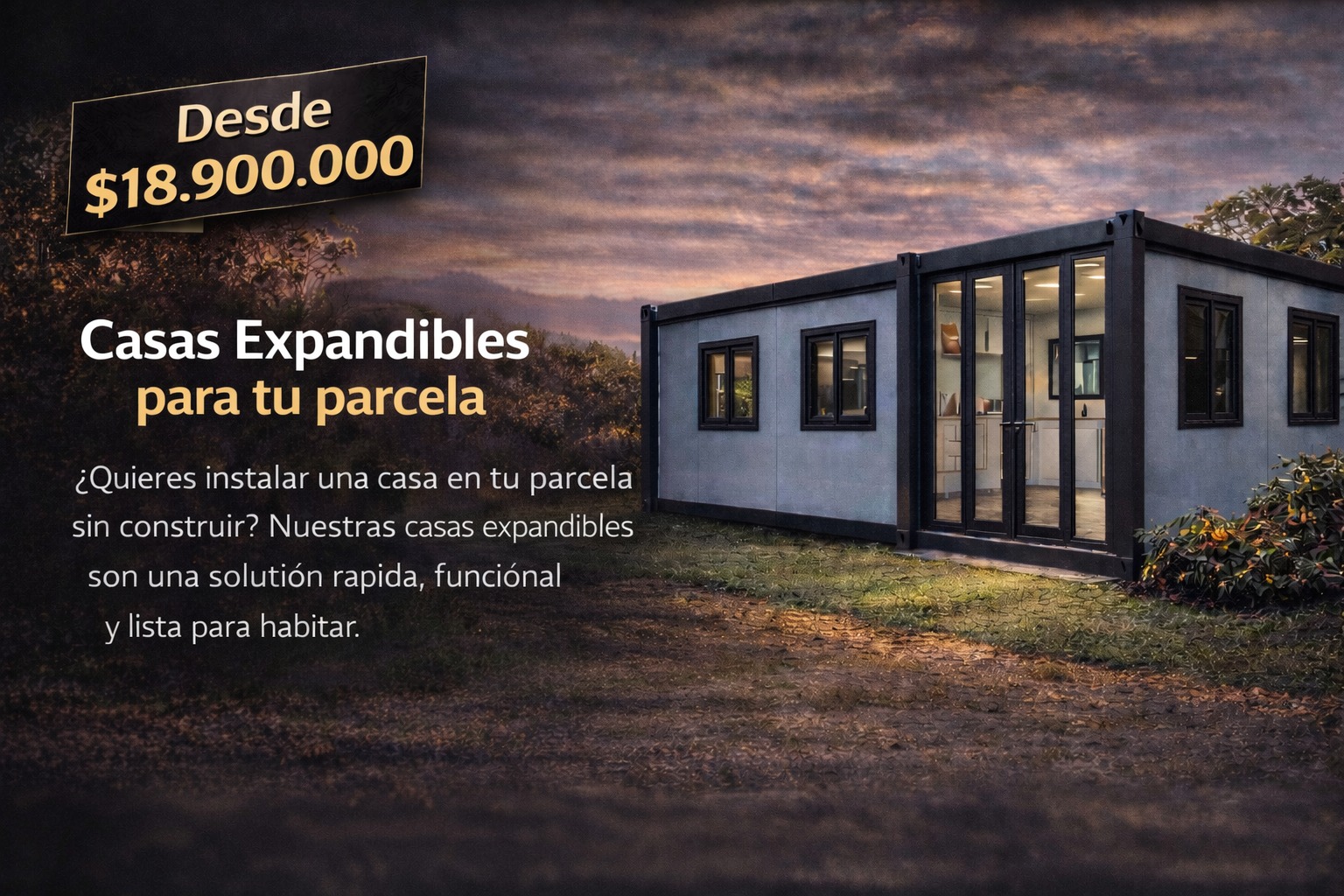 Casas expandibles para tu parcela